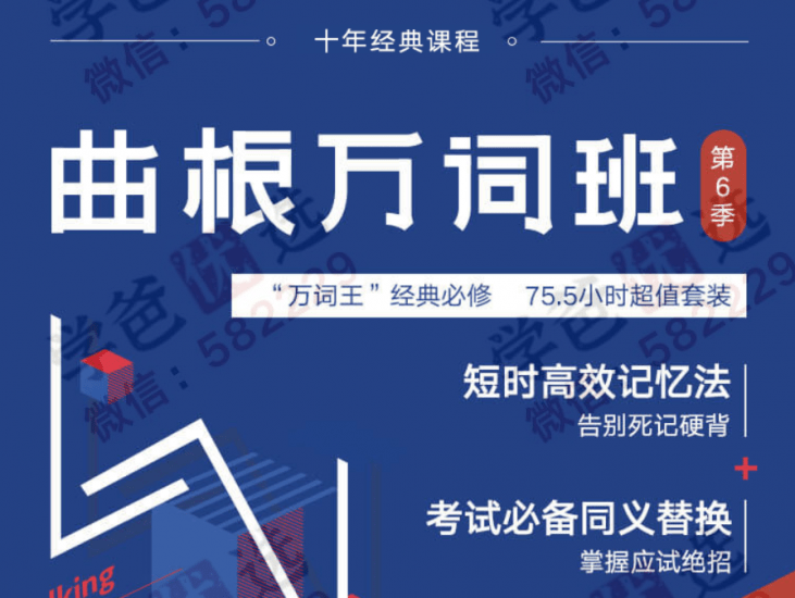 【002962】【综合英语】曲根万词班第1-6季（配音频）-学爸优选