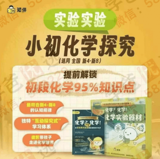【003005】【初中化学】【加密】小初化学探究（适合全国4-8年级）提前解锁初段化学知识点-学爸优选