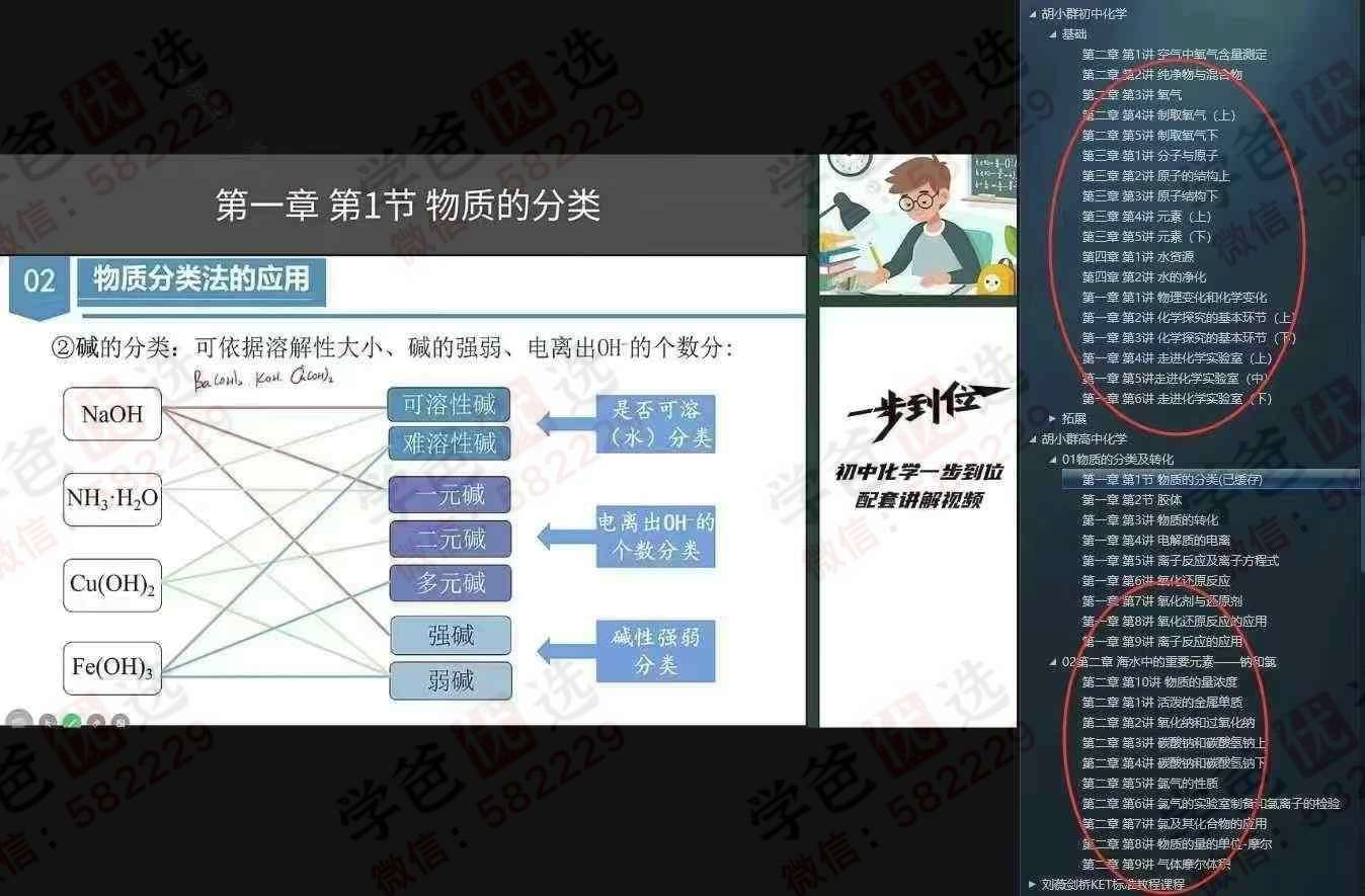 【003024】【初中化学】【高中化学】【加密】胡小群一步到位：初中化学+高中化学（2024-2025）-学爸优选