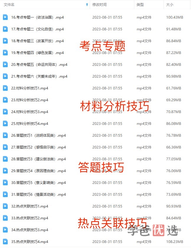 图片[3]-【001021】【初中道法】中考道法赢考系统（答题版）——让答题公式化、套路化-学爸优选