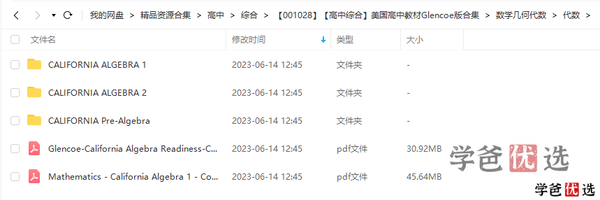 图片[3]-【001028】【高中综合】美国高中教材Glencoe版合集-学爸优选