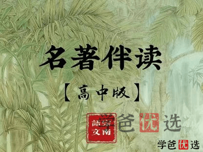【001030】【高中语文】宗南语文：部编版高中名著24本精讲-学爸优选