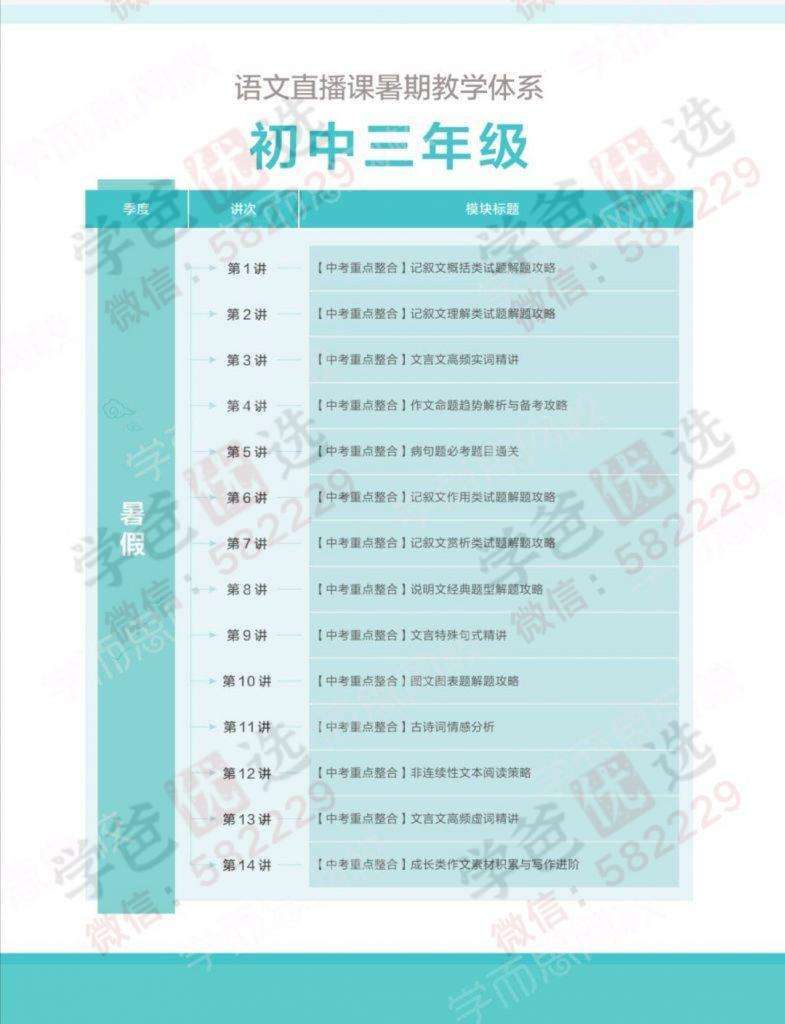 图片[4]-【001064】【初中语文】学而思：初三语文阅读写作班（魏桂双）-学爸优选