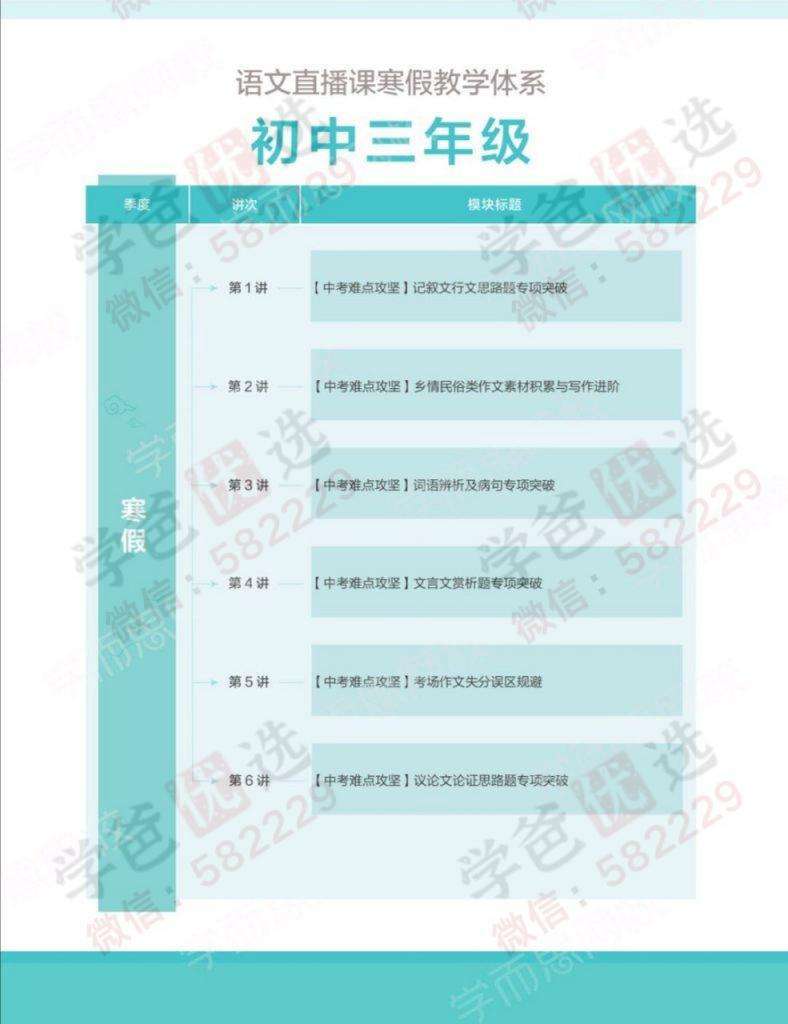 图片[6]-【001064】【初中语文】学而思：初三语文阅读写作班（魏桂双）-学爸优选