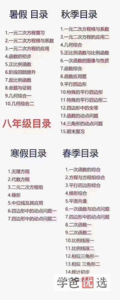 图片[4]-【001161】【初中数学】学而思培优：上海初二数学勤思A+班（于中杰）-学爸优选