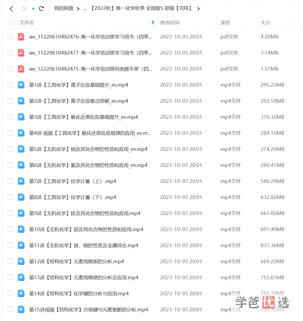 图片[3]-【001189】【高中化学】学而思培优：高一化学目标S班（郑瑞）-学爸优选