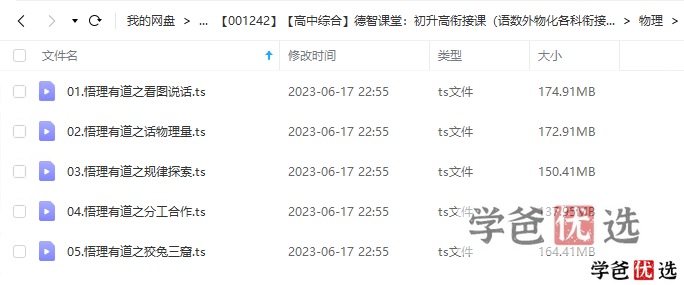 图片[5]-【001242】【高中综合】【免费】初升高衔接课（各科衔接差异和重点）-学爸优选
