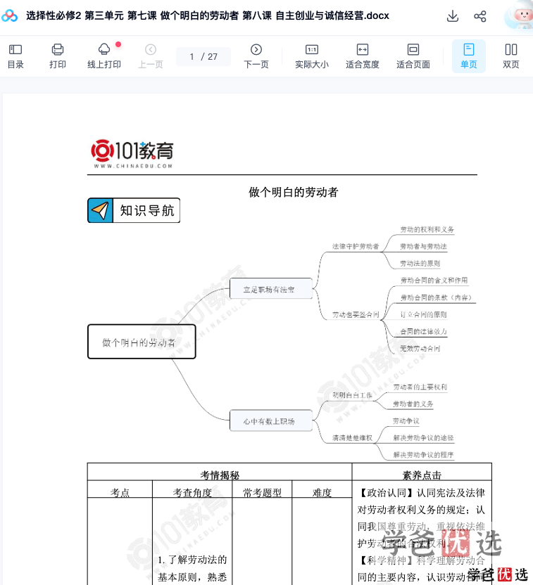 图片[8]-【001252】【高中政治】新人教版同步课程、课件、学案、练习-学爸优选
