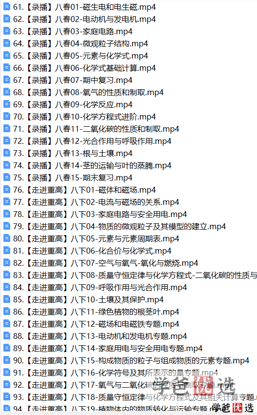 图片[12]-【001269】【初中科学】罗路韬：初二科学浙教版《走进重高》（杭州西度）-学爸优选