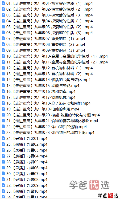 图片[13]-【001270】【初中科学】罗路韬：初三科学浙教版《走进重高》（杭州西度）-学爸优选