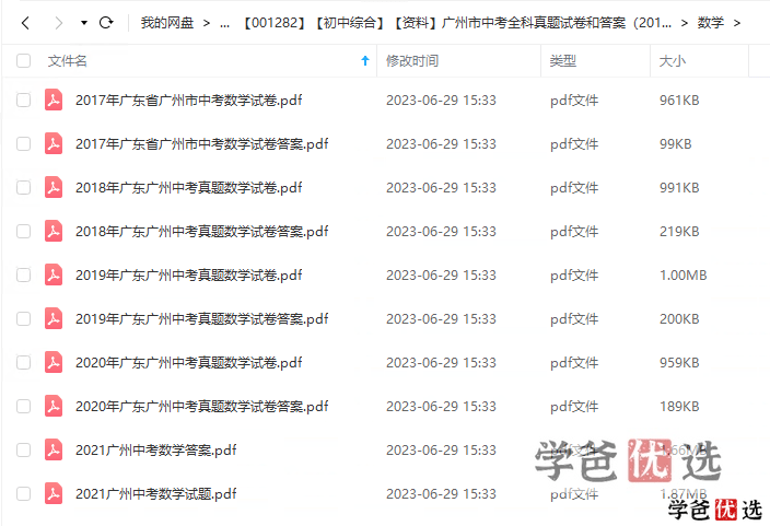图片[5]-【001282】【初中综合】【资料】【免费】广州市中考全科真题试卷和答案（2017-2021）-学爸优选