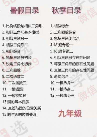 图片[2]-【001289】【初中数学】学而思培优：上海初三数学目标A+勤思班（夏辰来）-学爸优选