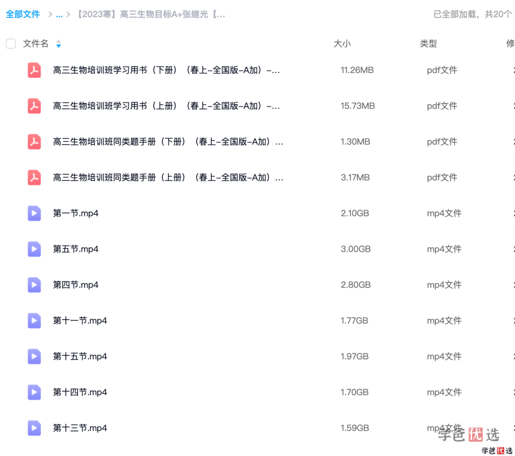 图片[9]-【001309】【高中生物】希望学：高一生物目标A+班（段麟飞）-学爸优选