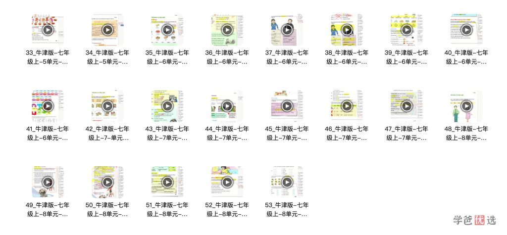 图片[4]-【001354】【初中英语】盖老师：初一英语上册同步课程重点精讲（苏教译林版）-学爸优选
