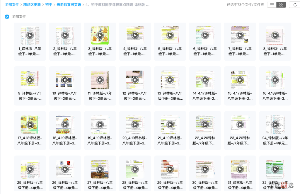 图片[3]-【001357】【初中英语】盖老师：初二英语下册同步课程重点精讲（苏教译林版）-学爸优选