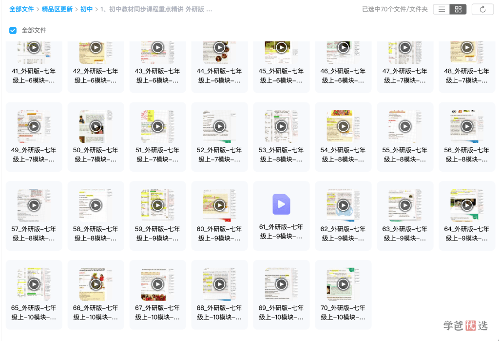 图片[4]-【001376】【初中英语】盖老师：初一英语上册同步课程重点精讲（外研版）-学爸优选