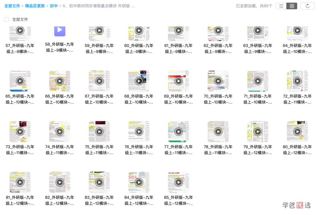 图片[4]-【001380】【初中英语】盖老师：初三英语上册同步课程重点精讲（外研版）-学爸优选