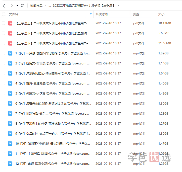 图片[3]-【001477】【小学语文】希望学：二年级语文部编版A+班（于戈子琦王越何昕烨）-学爸优选