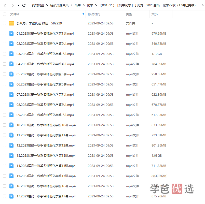 图片[2]-【001512】【高中化学】于海龙：高一化学23寒（10讲已完结）职卓名师课堂-学爸优选