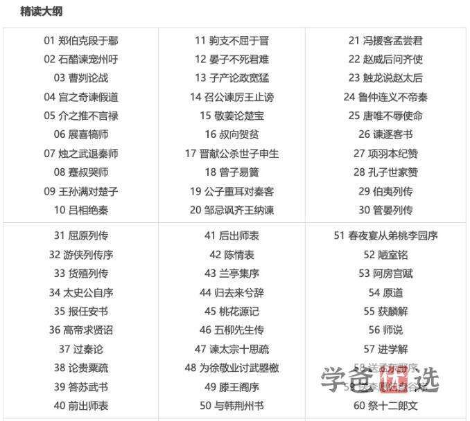 图片[2]-【000167】【综合语文】申怡：精选精读《古文观止》103篇完结-学爸优选
