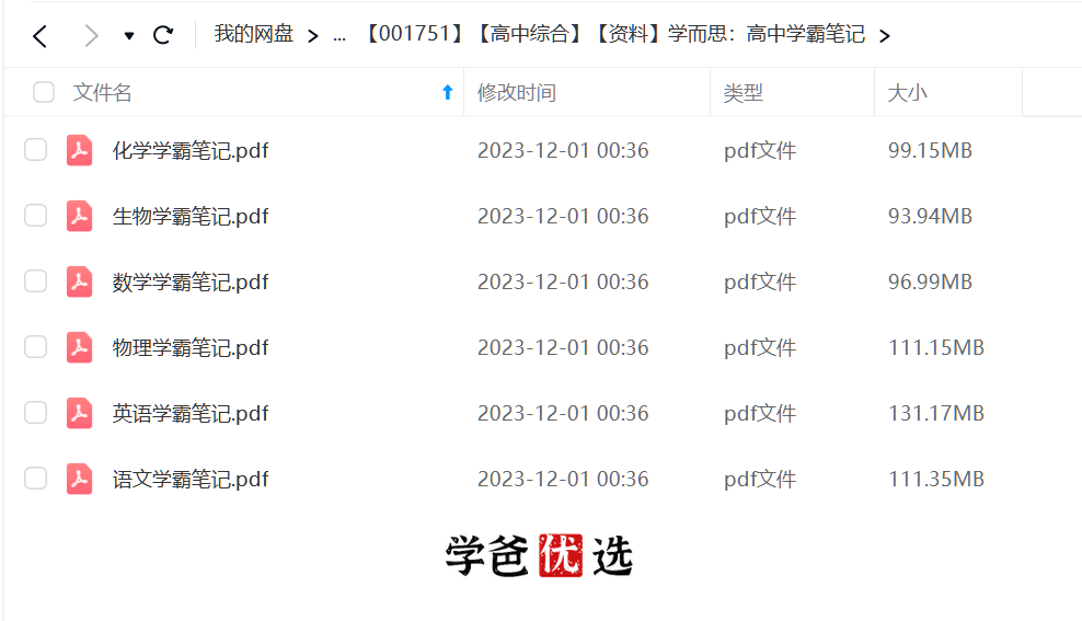 图片[2]-【001751】【高中综合】【资料】学而思：高中学霸全部高中内容笔记（全彩高清）-学爸优选