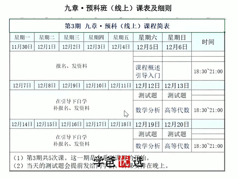 图片[3]-【001798】【高中数学】仁慧书院九章班（大学）预科班（高等数学微积分、代数学等）-学爸优选