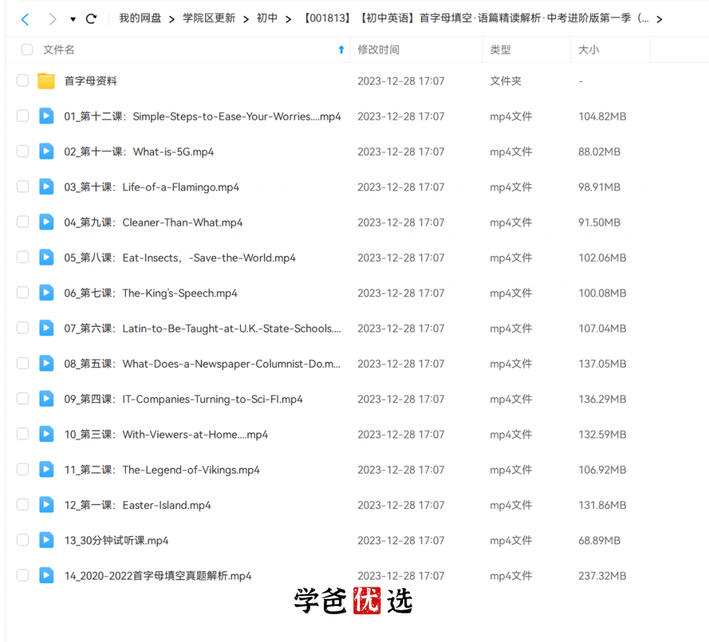 图片[3]-【001813】【初中英语】首字母填空·语篇精读解析·中考进阶版第一季（上海学生英文报SSP）-学爸优选