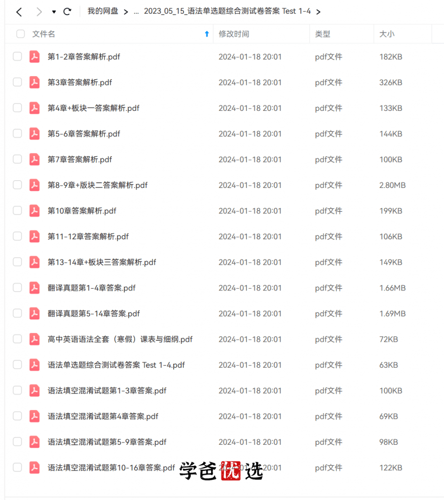 图片[5]-【001882】【高中英语】范晓彦：高中语法专题（视频讲义全）上海新高考-学爸优选