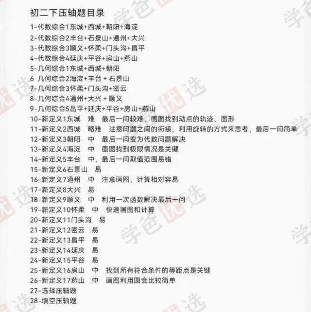 图片[3]-【001936】【初中数学】初二数学下册压轴题（代数、几何综合、新定义）2024张婷团队王乃聪-学爸优选