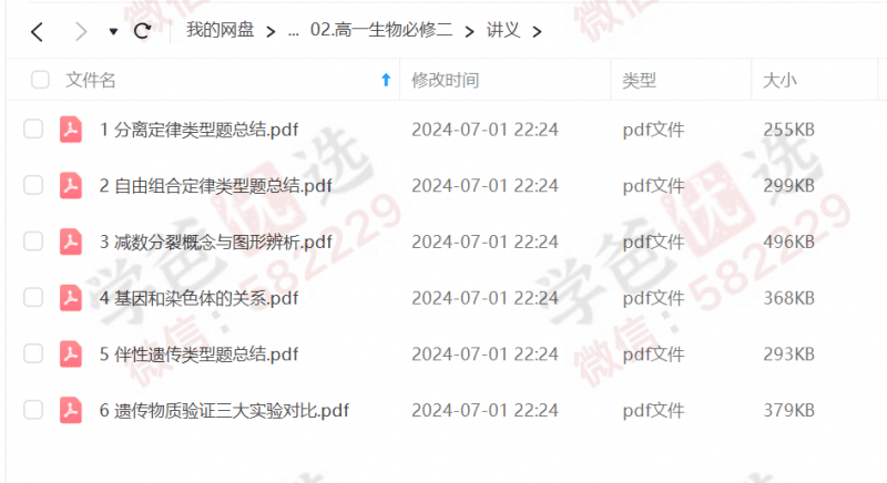 图片[6]-【000193】【高中生物】黄森：必修一必修二（知识精讲+解题技巧提升）-学爸优选