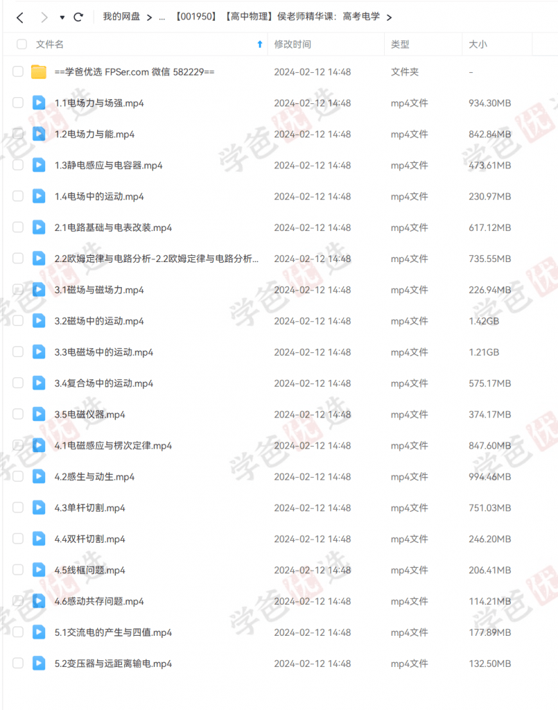 图片[5]-【001950】【高中物理】侯景然精华课：高考电学-学爸优选
