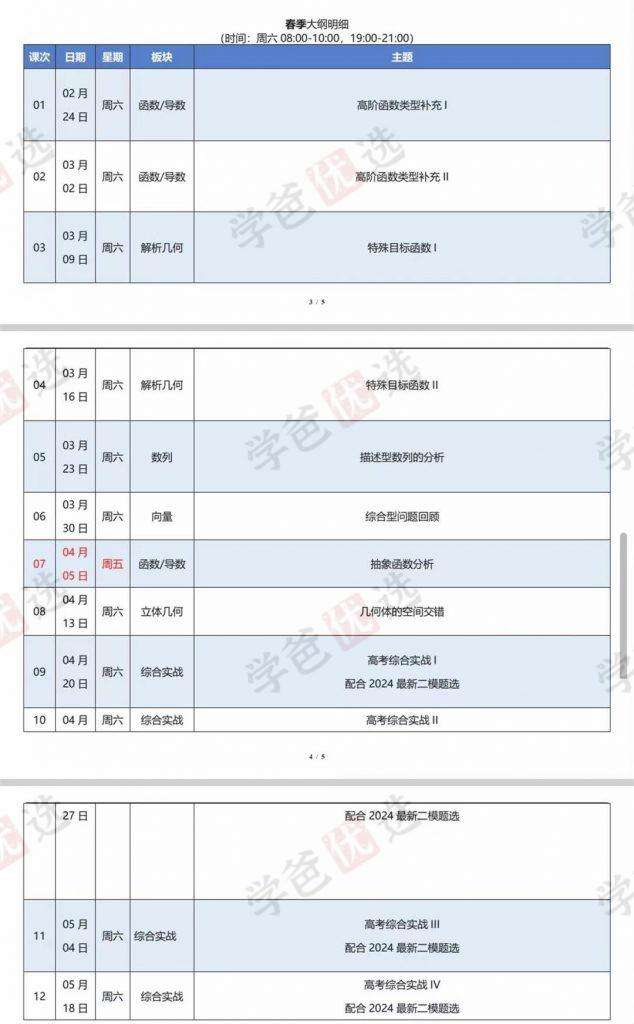 图片[7]-【001992】【高中数学】Q老师：高三数学目标140（四校体系）23暑秋24寒春-学爸优选