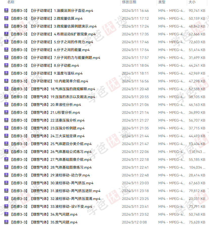 图片[5]-【002025】【高中物理】黄夫人：高二物理选择性必修三（电磁热气液原）-学爸优选