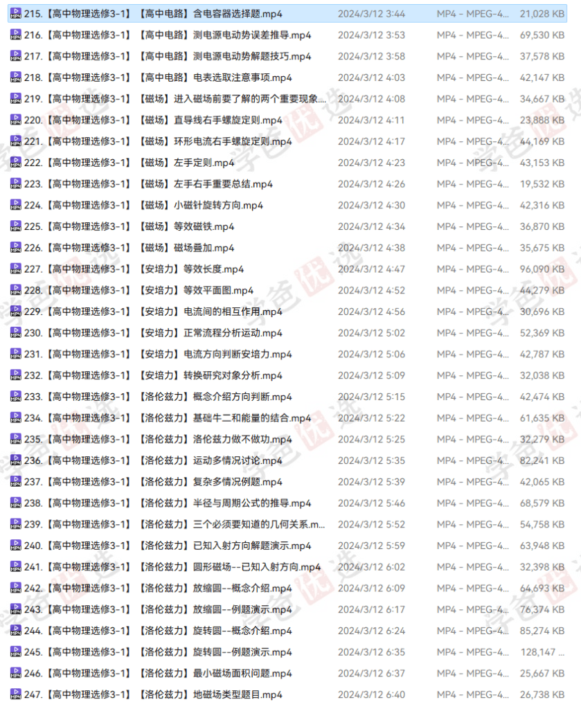 图片[10]-【002025】【高中物理】黄夫人：高二物理选择性必修三（电磁热气液原）-学爸优选
