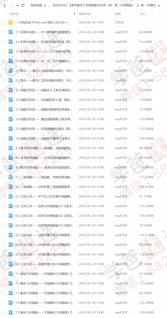 图片[6]-【000204】【高中数学】【免费】孙维刚教学经典（高一高二孙老原版）-学爸优选