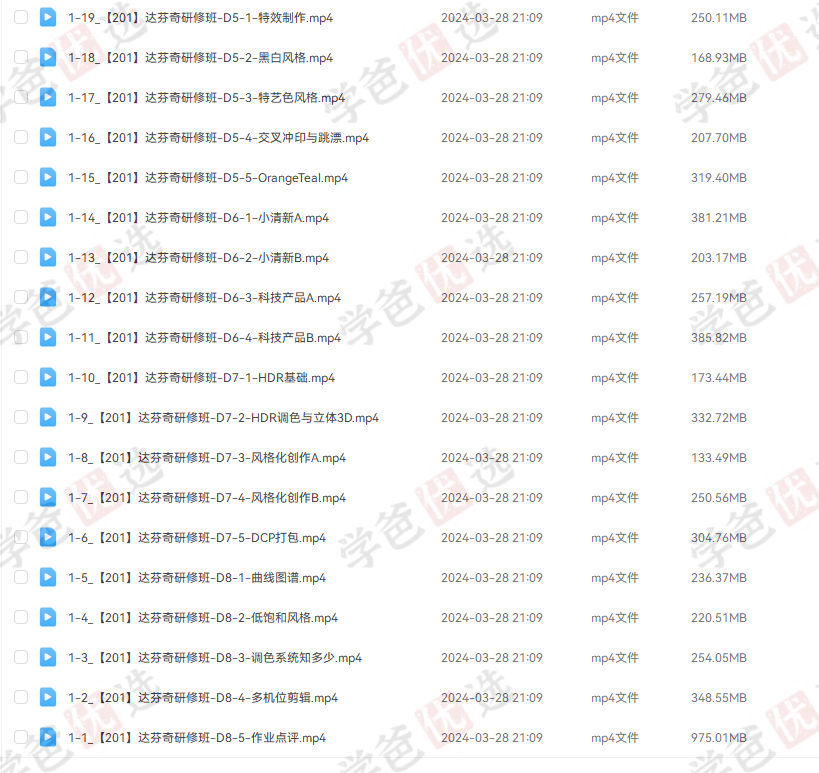 图片[8]-【002063】【成人考证】达芬奇全能班（研修班+认证班）剪辑+合成+调色+混音（春星开讲调色学堂）Davinci Resolve-学爸优选