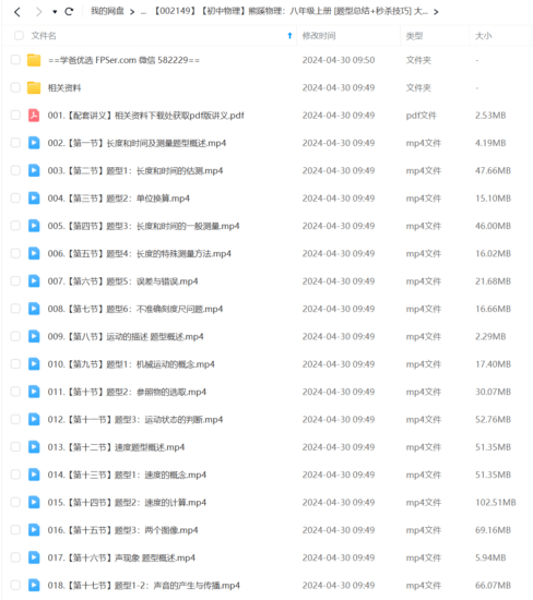 图片[4]-【002149】【初中物理】熊蹊物理：八年级上册 [题型总结+秒杀技巧] 大全（机械运动+声学+光学+密度）-学爸优选