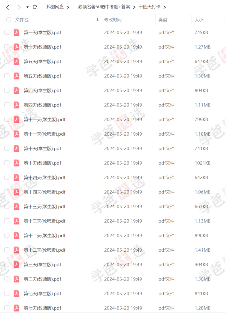 图片[5]-【002168】【初中语文】乐读：语文名著阅读一本通（12本必读名著重难点）-学爸优选
