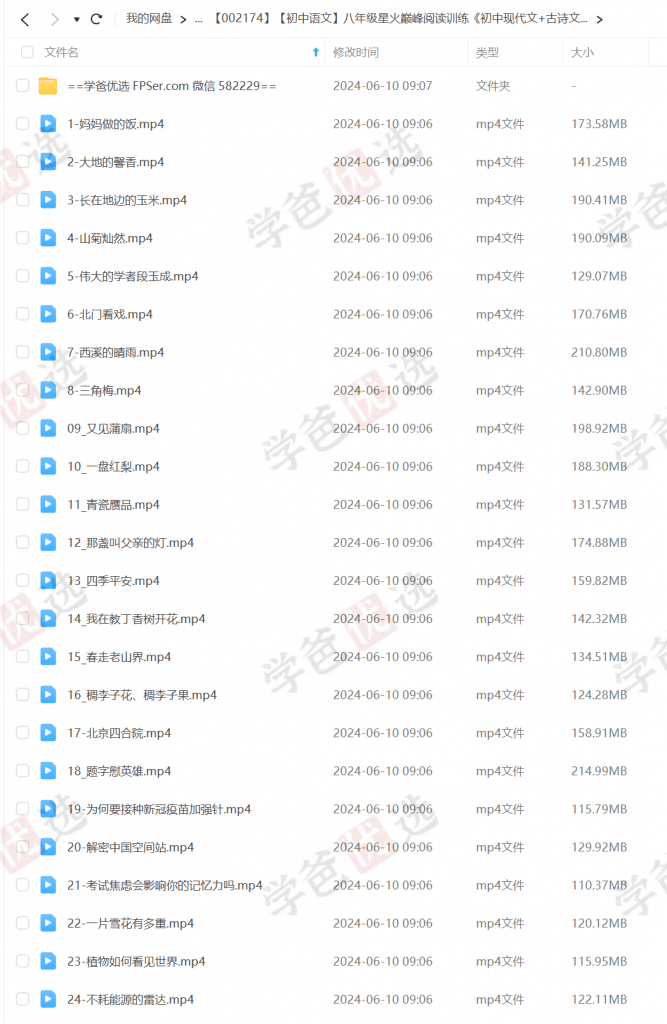 图片[4]-【002194】【初中语文】初二语文阅读（现代文+古诗文）臻领学星火巅峰训练-学爸优选