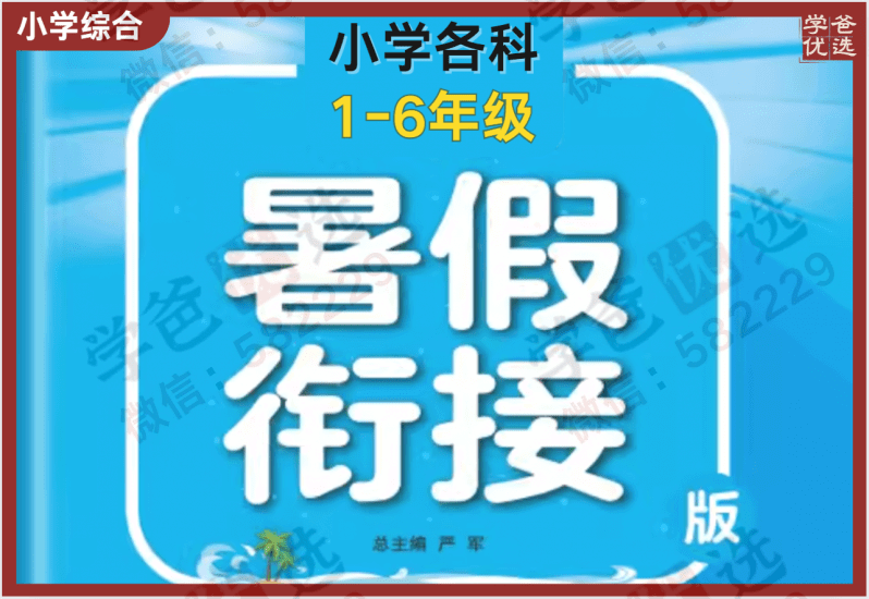 【002200】【小学综合】【资料】小学各科暑假衔接类教辅汇总（1-6年级）-学爸优选