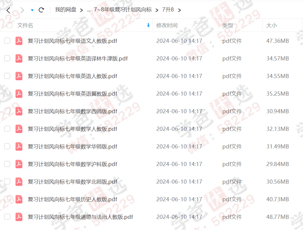 图片[4]-【002201】【初中综合】【资料】初中各科暑假衔接类教辅汇总（7-9年级）-学爸优选