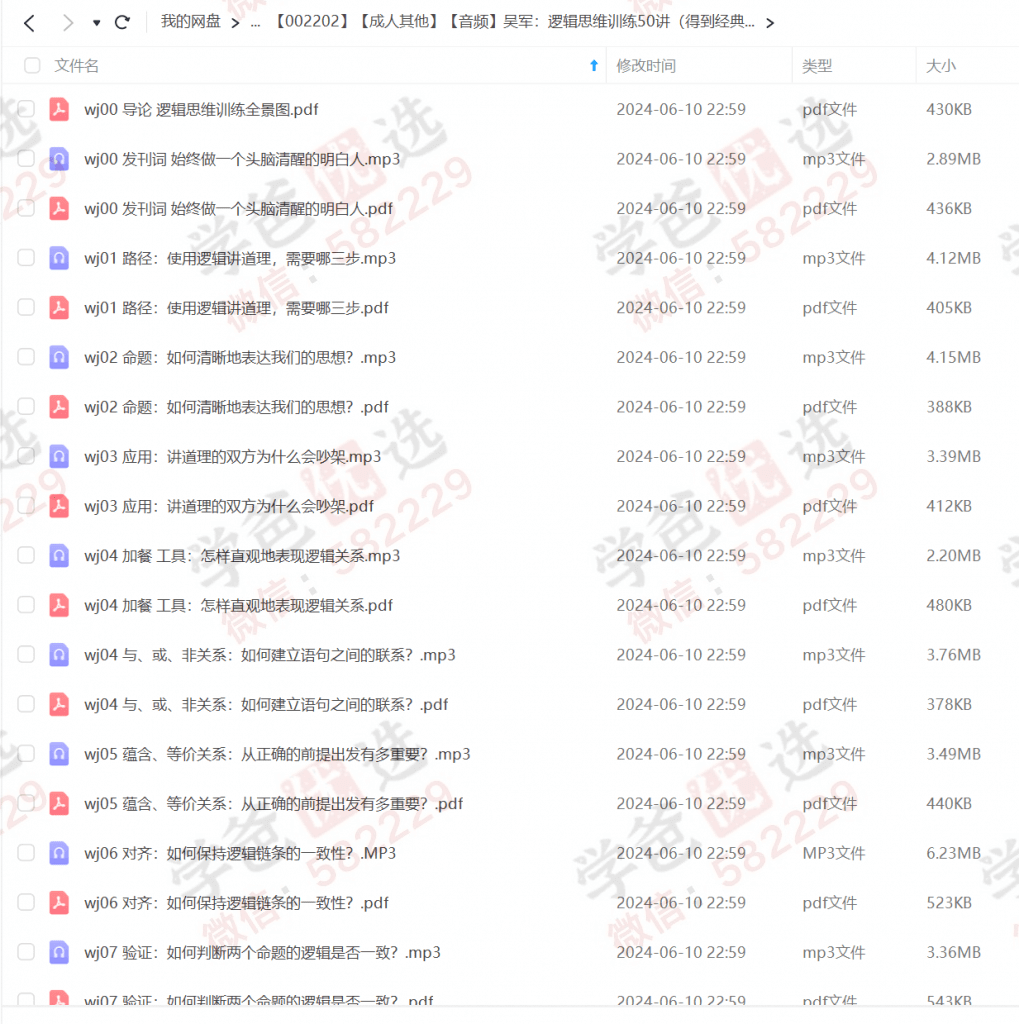 图片[6]-【002202】【成人其他】【音频】吴军：逻辑思维训练50讲（得到经典课程）-学爸优选