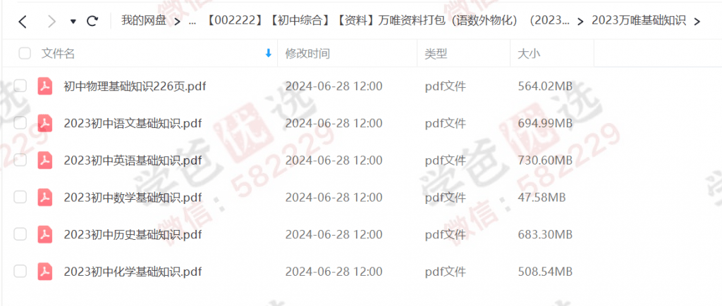 图片[4]-【002222】【初中综合】【资料】万唯资料打包（语数外物化）（2023年）-学爸优选