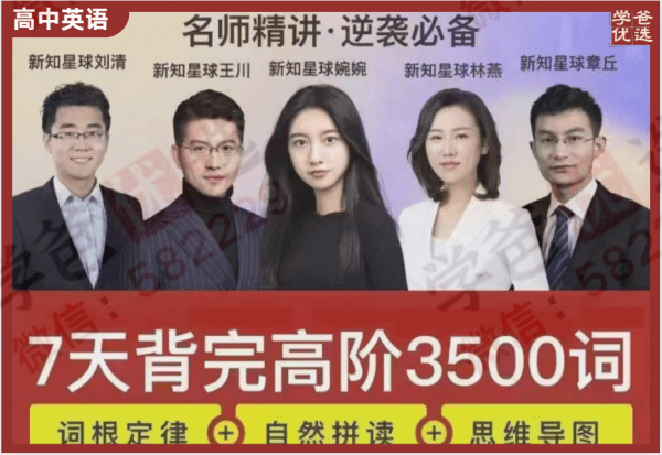 【002243】【高中英语】7天挑战‮完背‬高阶3500词-学爸优选