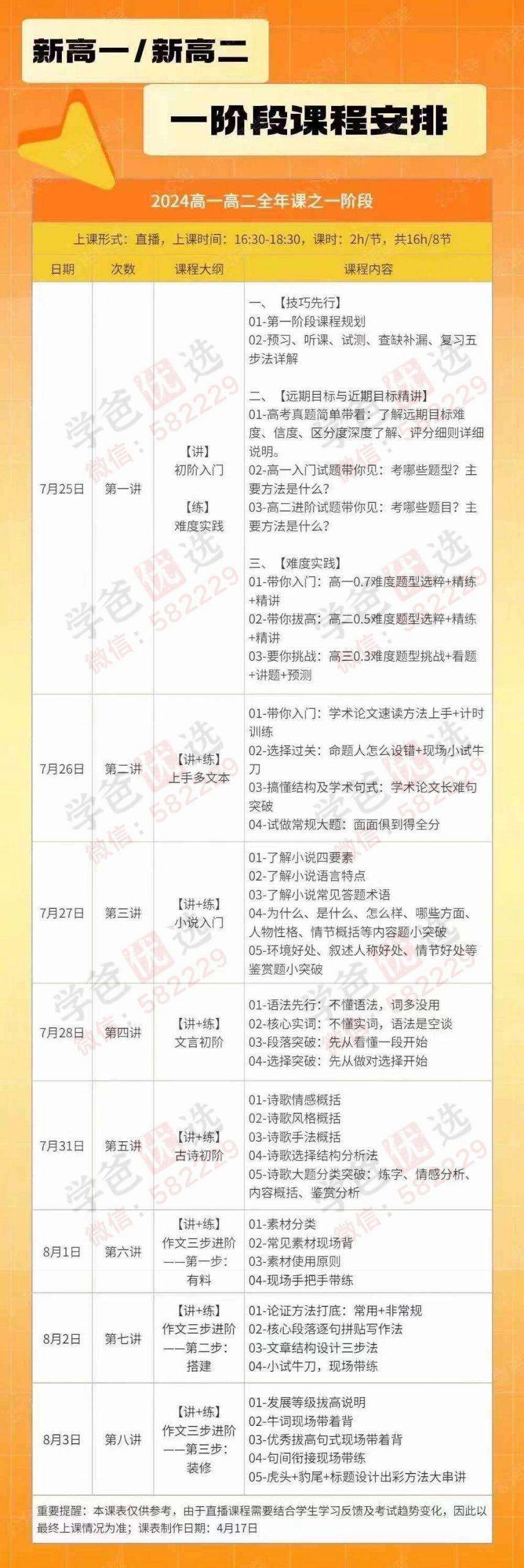 图片[2]-【002293】【高中语文】国家玮：高一高二语文全年四阶班（全国卷新高考24暑秋）开明致学-学爸优选