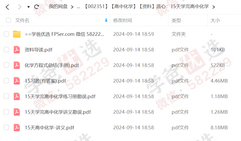 图片[2]-【002351】【高中化学】【资料】质心：15天学完高中化学-学爸优选