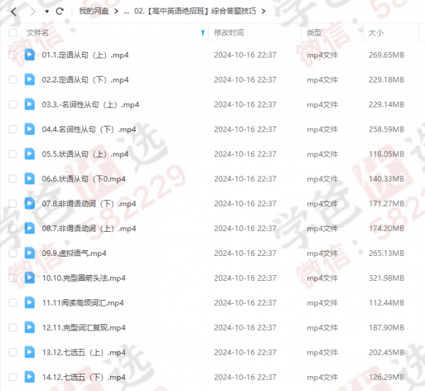图片[4]-【002423】【高中英语】楠姐：高考英语绝招班（答题技巧、外刊精读、阅读与写作、长难句、语法）-学爸优选