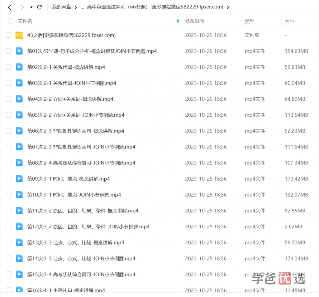 图片[3]-【000273】【高中英语】上海家辉培优：高考语法专题—12小时语法冲刺（范晓彦）-学爸优选