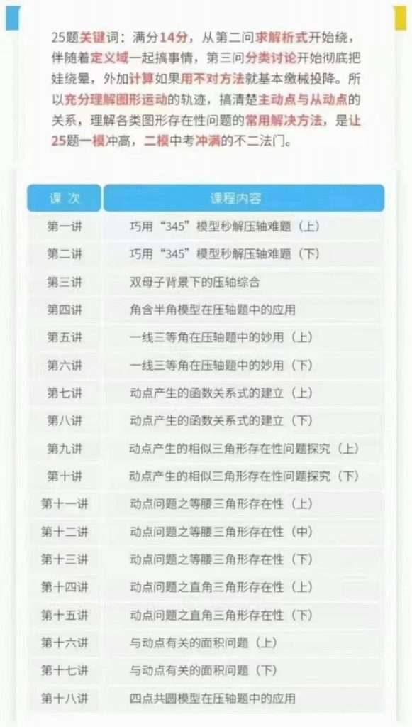 图片[6]-【000028】【初中数学】上海梯方：九年级中考一模压轴题（动点、抛物线、中考题、几何证明）-学爸优选