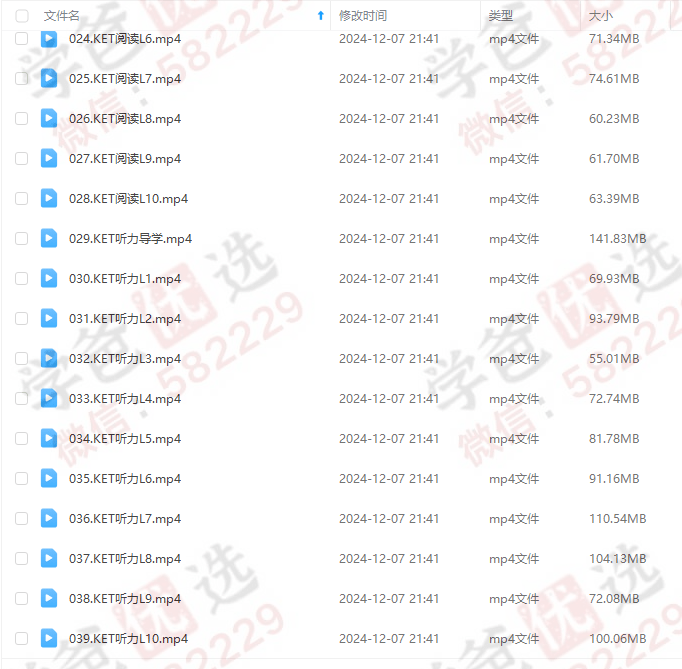 图片[4]-【002965】【综合英语】尚方舟曹文教授：剑桥英语KET真题冲刺课-学爸优选